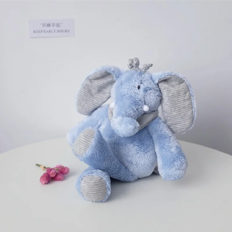 Candice guo плюшевая игрушка мягкая кукла мультяшное животное синий слон Детская