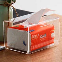 creative clear acrylic tissue box simple napkin holder display home living room transparent tissue holder stand