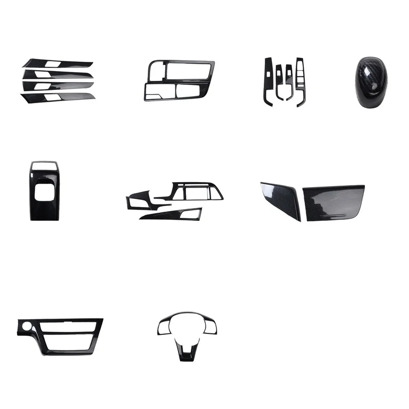 

For 15-18 Sonata 9th Mahogany Carbon Fiber Interior Modified Carbon Fiber Color Scratch-resistant Stickers Set