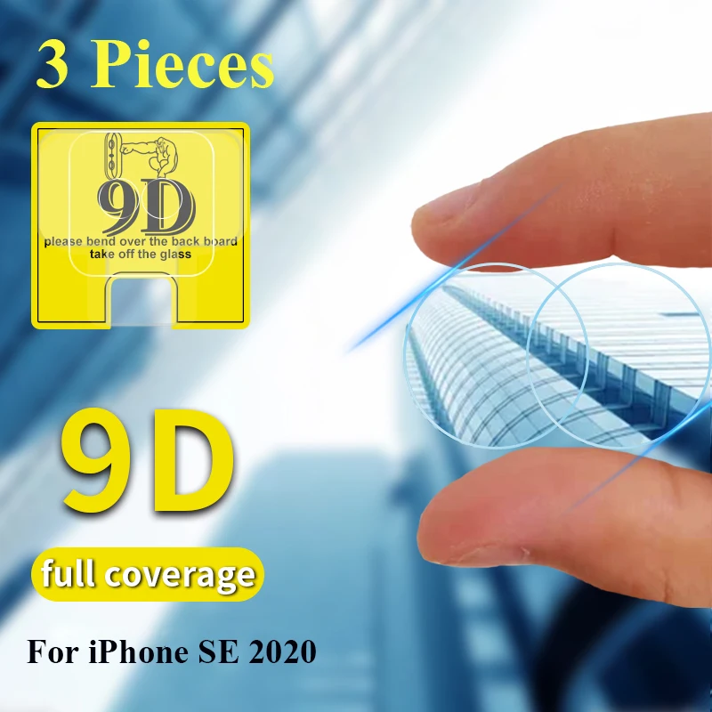 

2 шт., 9D пленка для объектива камеры для iPhone SE 2020, защита экрана камеры для iPhone SE 7 8 Plus, мягкое закаленное стекло SE 2020