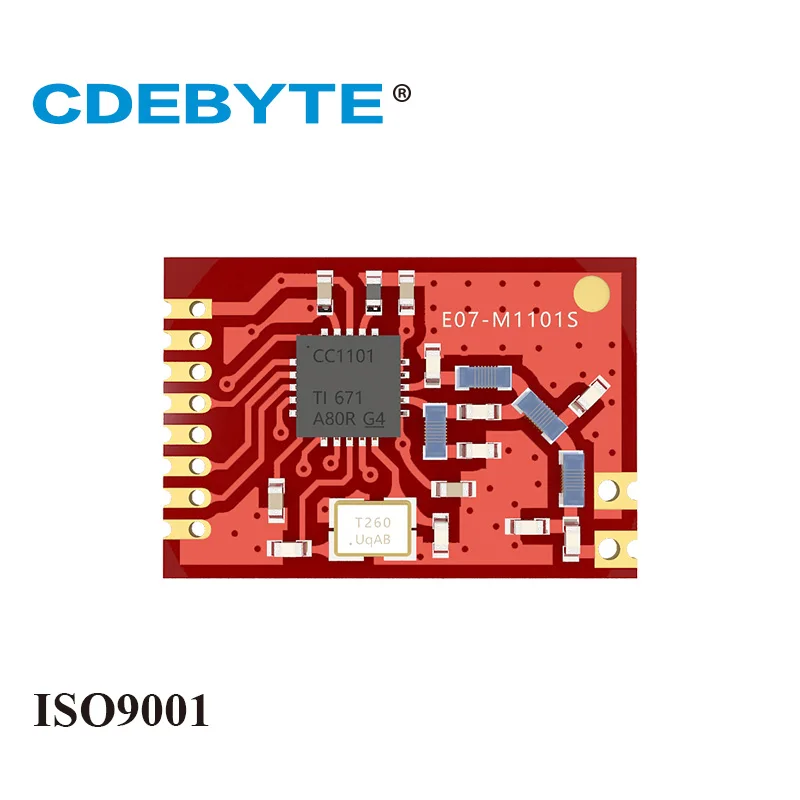 E07 M1101S CC1101 433MHz 10dBm SPI SMD IoT Uhf беспроводной модуль приемопередатчика штамп антенна
