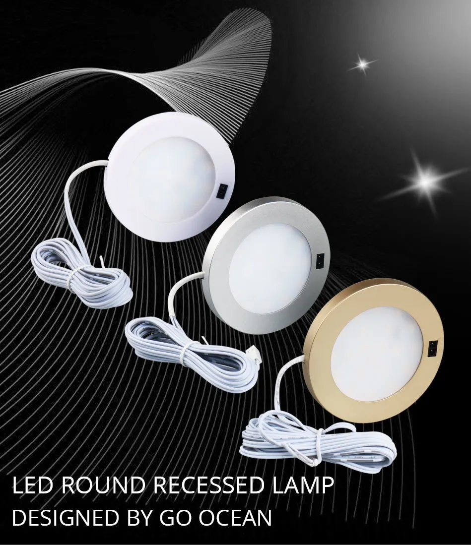 12V светодиодная подсветка под шкаф движения Сенсор ИК серебряный круглый светодиодный точечный шкаф лампа Дисплей чехол книжка чехол Освещение в помещении светильник s