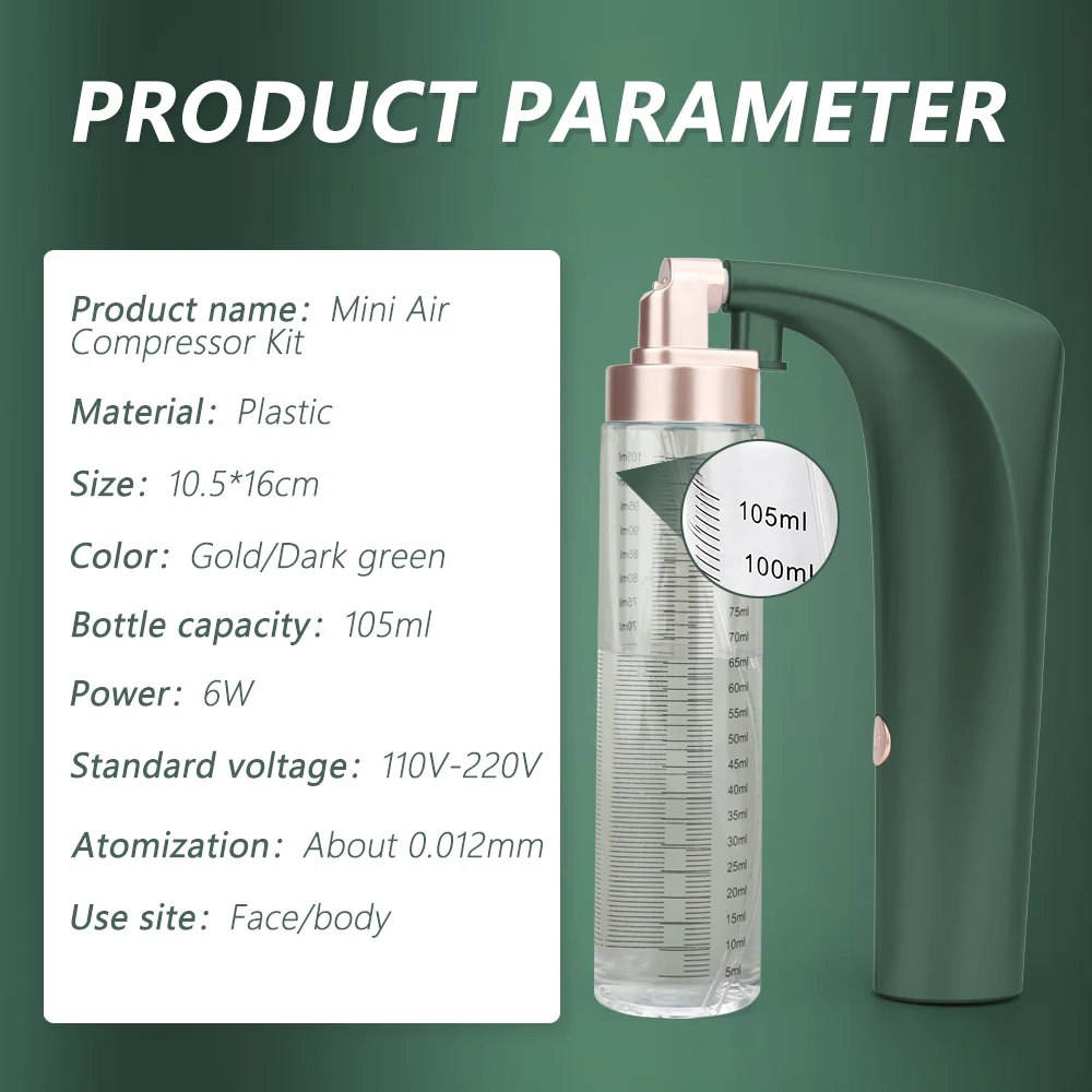 

USB Rechargeable Facial Nano Mist Sprayer Steamer Deep Hydrating Skin Care Oxygen Injector Facial Hydration Beauty Machine