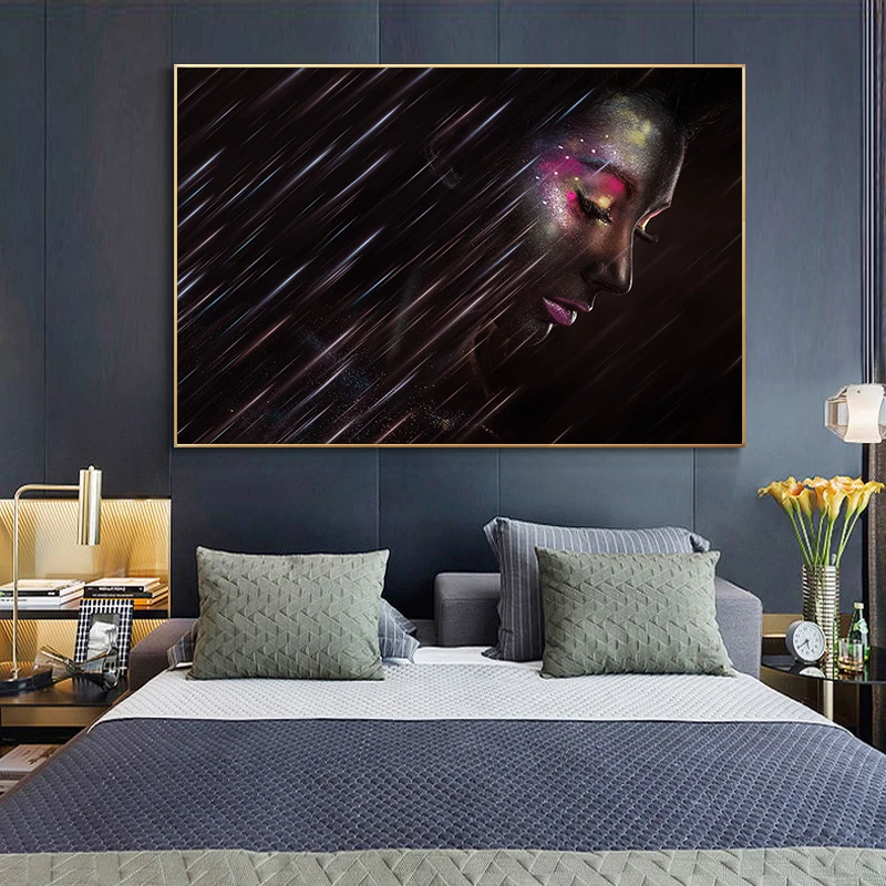 Современные наполовину обнаженные женские плакаты и принты настенная живопись