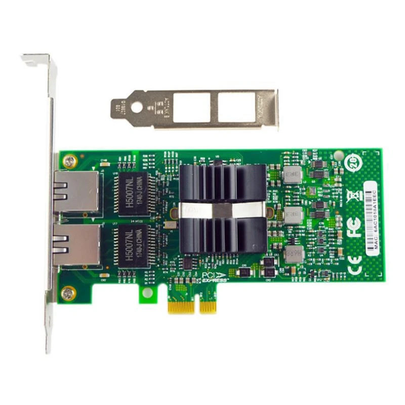 

82576 EB/GB Dual-Port PCI-E X1 Gigabit Ethernet Network Card 10/100/1000Mbps LAN Adapter Controller Wired E1G42ET