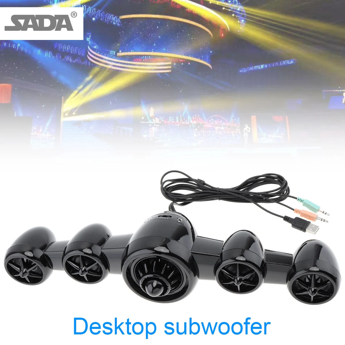 SADA D-219 Bluetooth AUX мульти-медиа Саундбар мини авиационный Тип компьютерный динамик с 3