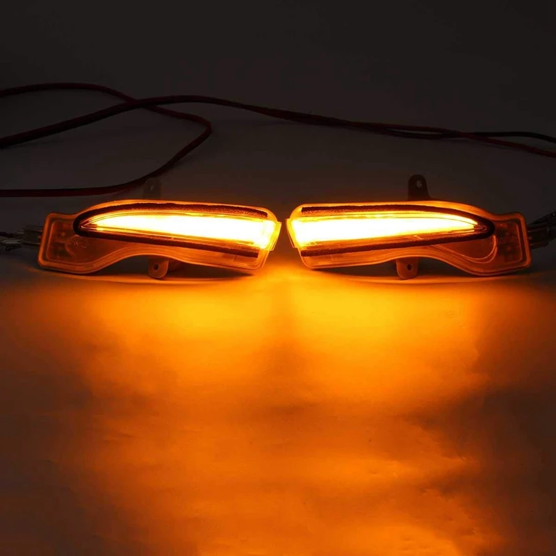 Боковой Зеркало заднего вида светильник Динамический светодиодный сигнал