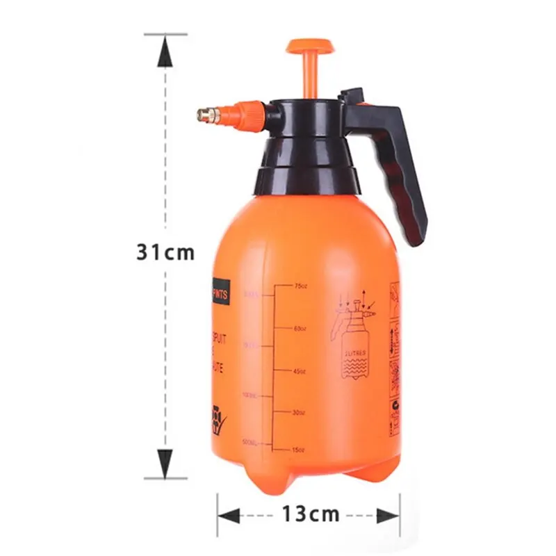 

2L Portable Handheld Pressure Sprayer Air Compression Pump Disinfection Sprayers Home Garden Watering Chemical Spray Bottle