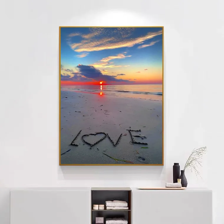 

GXMUL DIY New 5D Full Diamond Diamond Painting Bedroom Living Room Landscape Drawing Embroidery Decoration 2021