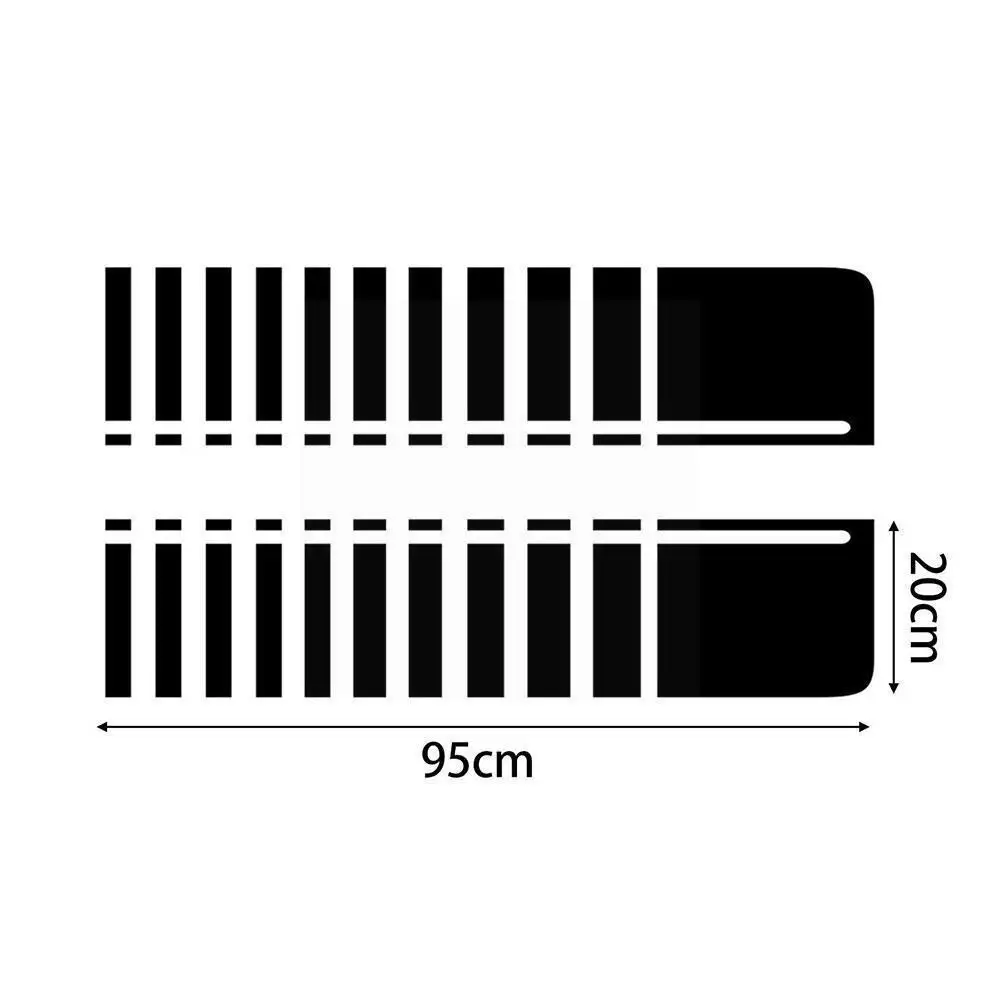 

New Car Decals Hood Stripe Gradient Racing Graphic Vinyl Car Stickers Custom Fit for FORD Ranger T6/T7/T8 2015 2016 2017 20 K8Y7