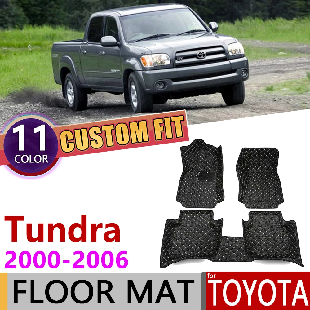 Пользовательские кожаные автомобильные коврики для Toyota Tundra XK30 XK40 4 двери 2000 ~ 2006 XK