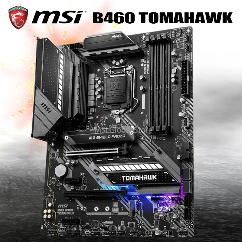 Preise LGA 1200 MSI MAG B460 TOMAHAWK Motherboard DDR4 2933MHz 128GB M.2 SATA3 Display Port Desktop Intel B460 Gaming Mainboard 1200