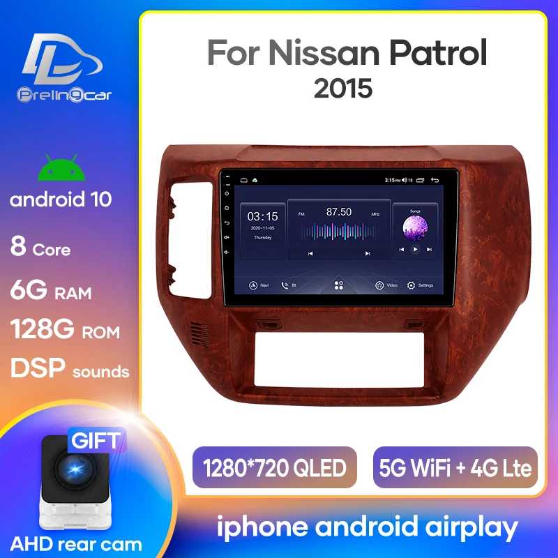 Автомагнитола Prelingcar мультимедийный видеоплеер GPS навигатор DVD DSP Android 10 0 для NISSAN