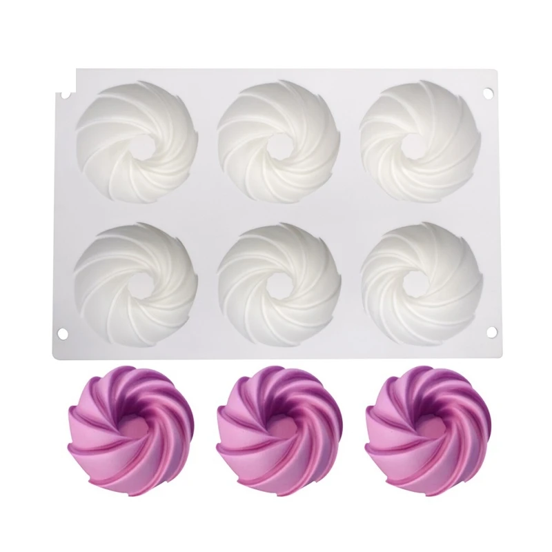 Силиконовая форма для торта с 6 отверстиями мусс выпечки мороженое шоколада