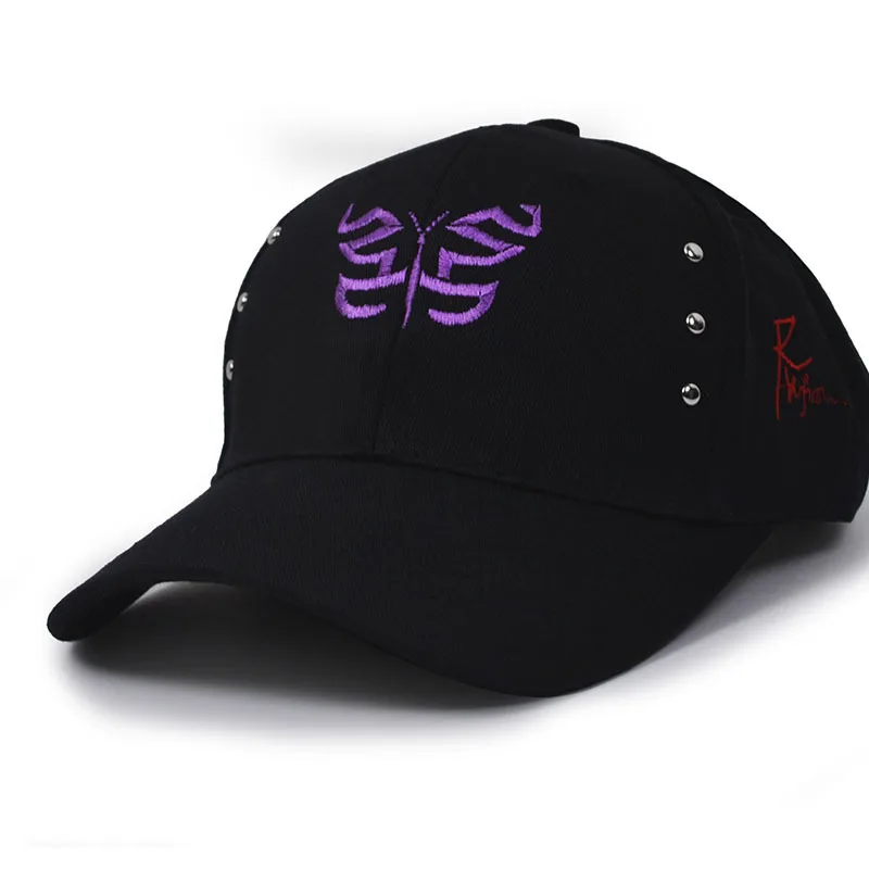 

Кепка в стиле хип-хоп для мужчин и женщин, модная бейсболка с заклепками, стандартная