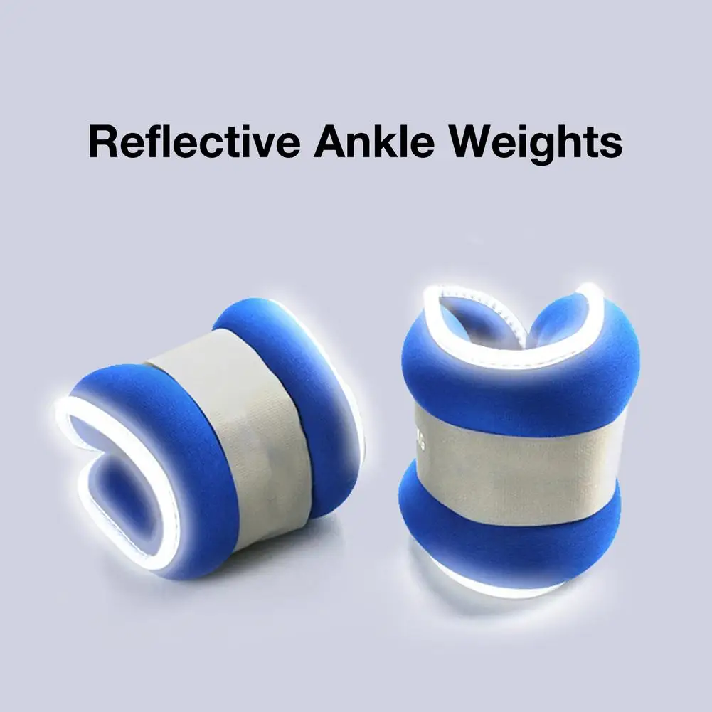 

Unisex Reflective Ankle Weights Fitness Equipment Gym Ankle Strap Padded Night Running Reflective Weight-bearing Sandbag