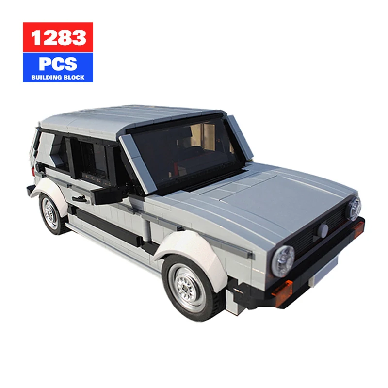 

Moc Technical Grey Car 1283PCS Creative Expert Gold Golf 1:14 Super Car Building Block Model Set ChildrenToy Birthday Gift