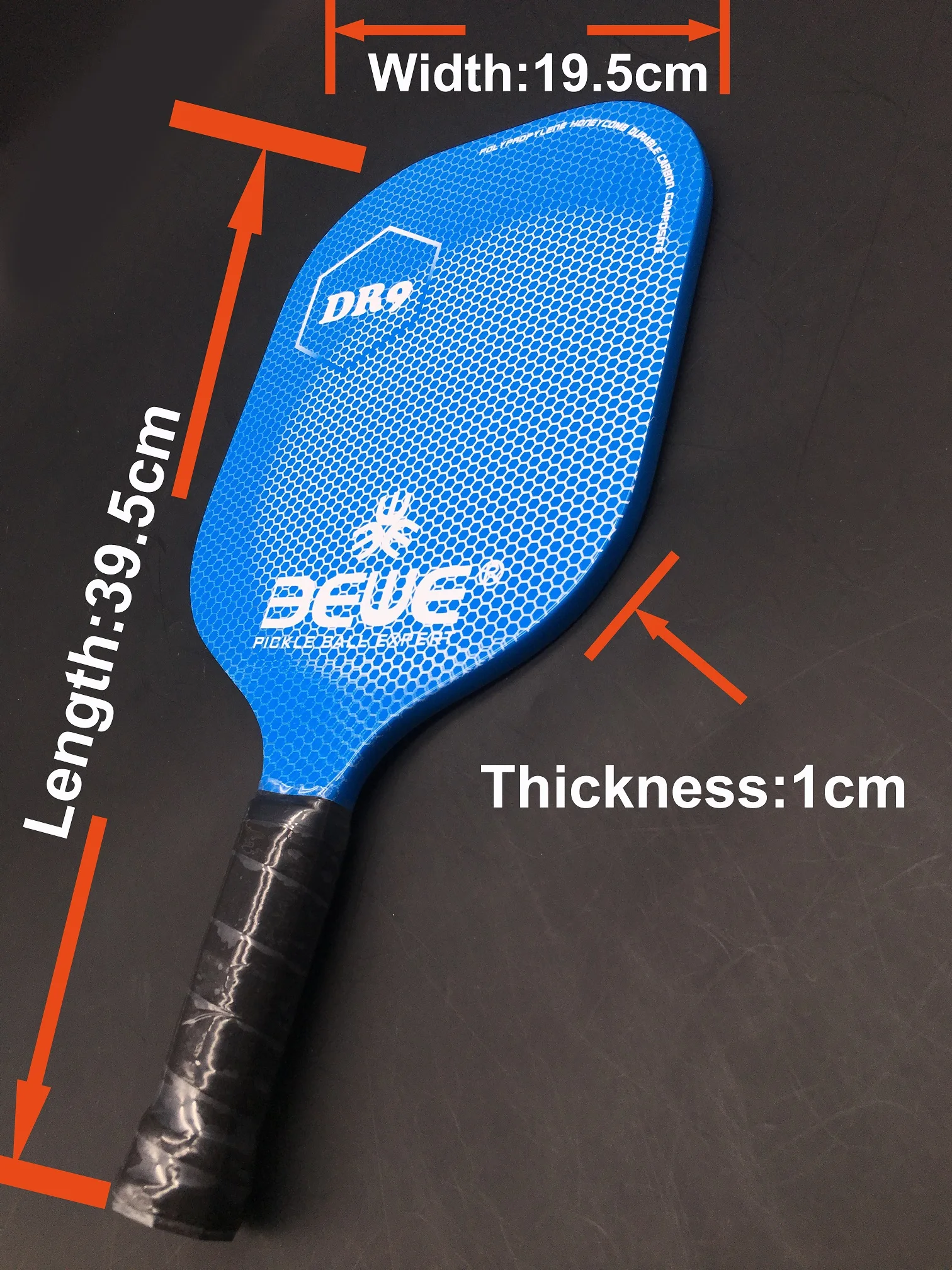 BEWE логотип DR-9 Лучшие продажи PE соты Графит Pickleball Весло