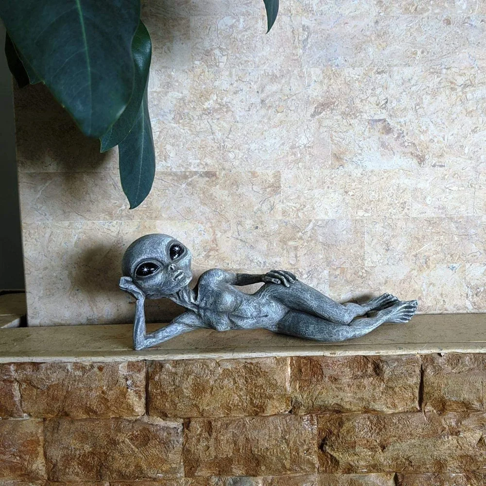 

Alien Resin Ornament Garden Statue Decoration Crafts Ufo Outdoor Dwarf Decoration Amazon