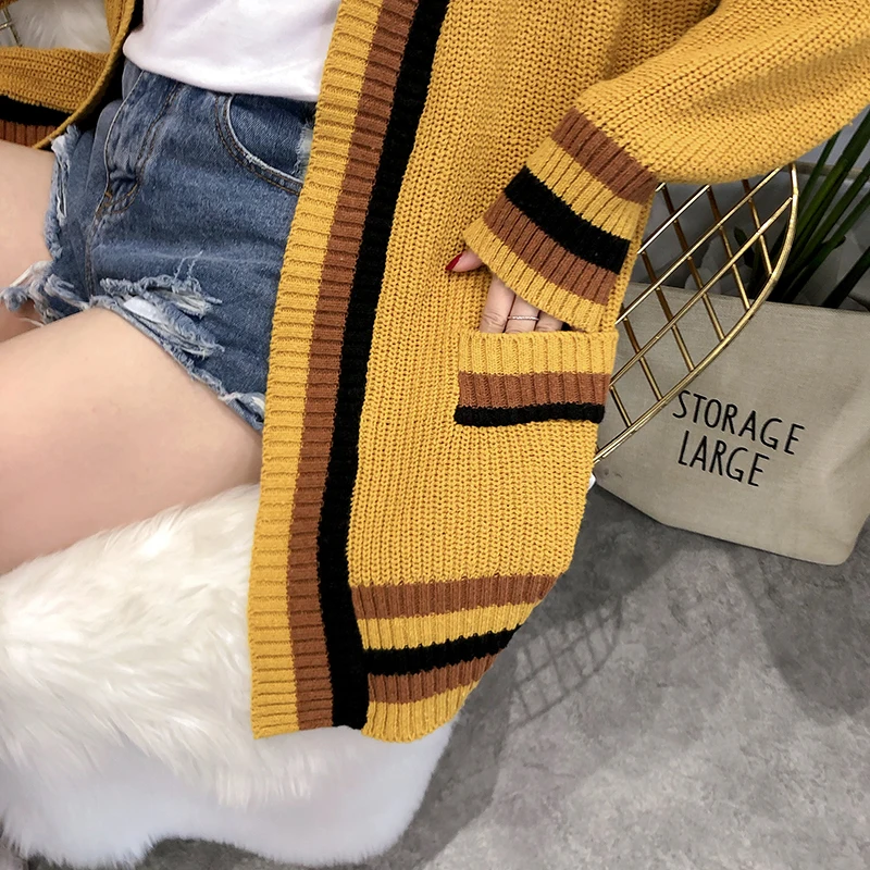 Пальто оверсайз длинный кардиган свитер женская зимняя свободная популярная