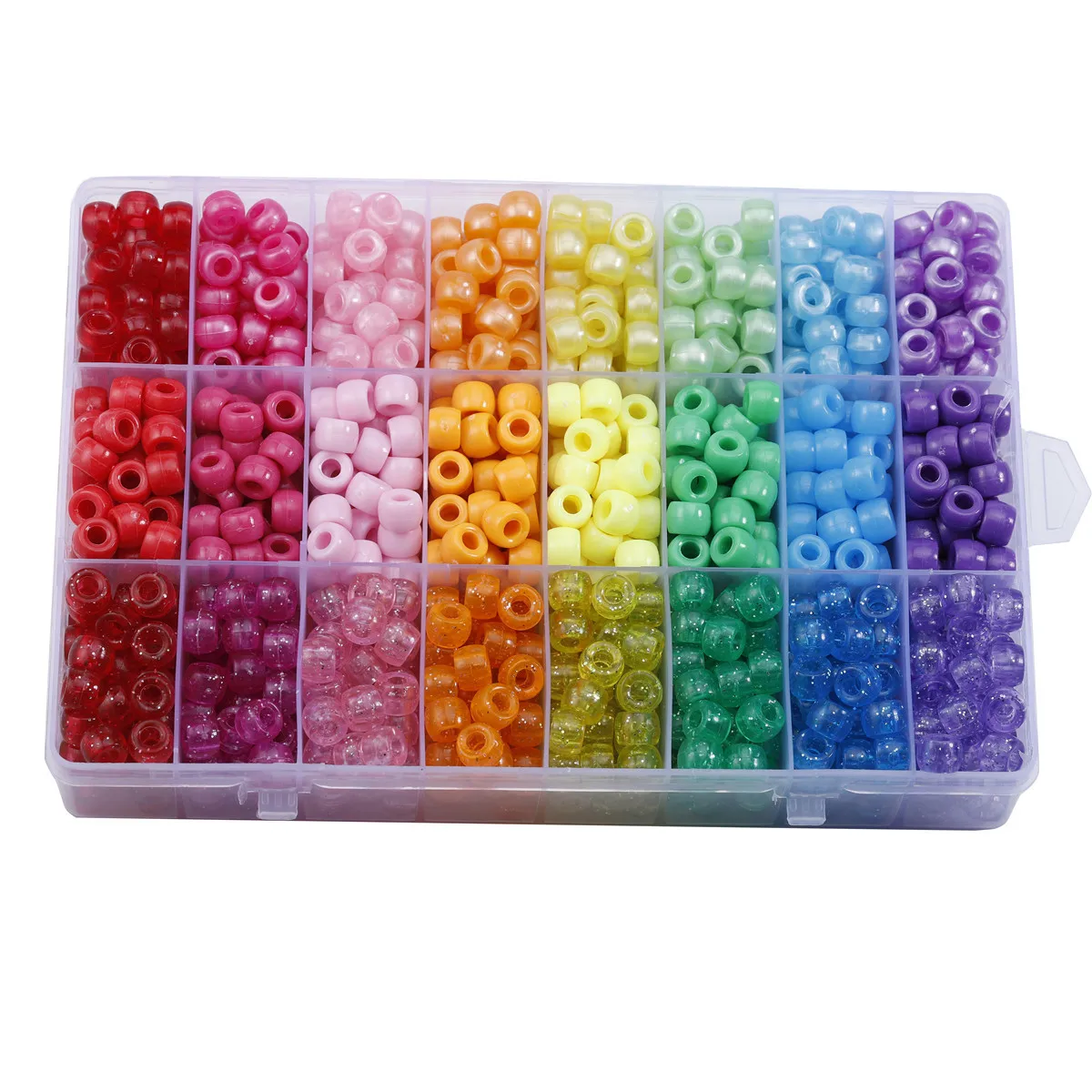 

6x9mm Large Hole Barrel Beads Box Combination Loose Spacer Resin Mold Jewelry Making For Handmade Diy Bracelet Necklace