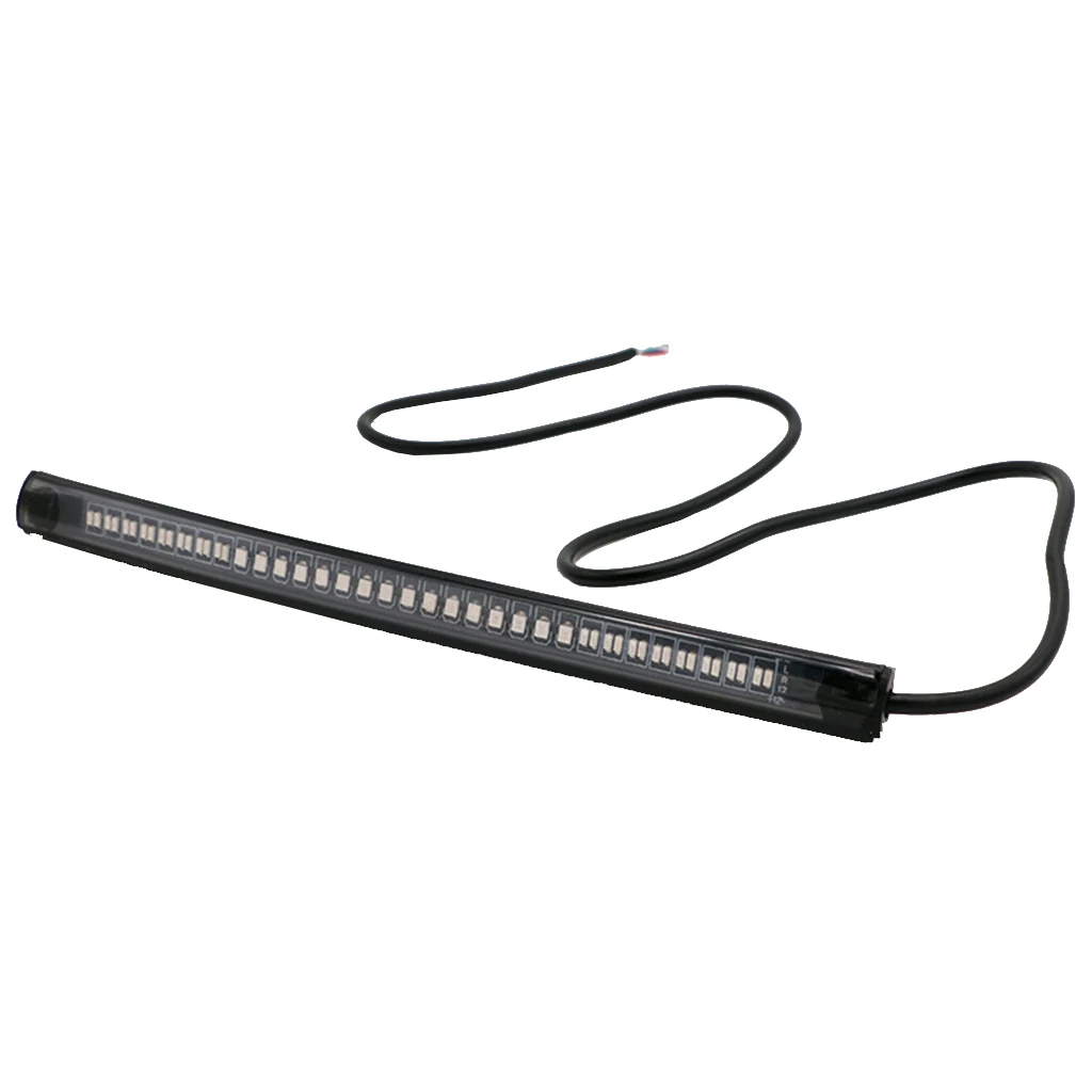 

48LED Motorcycle Flexible Tail Brake Stop Turn Signal Waterproof
