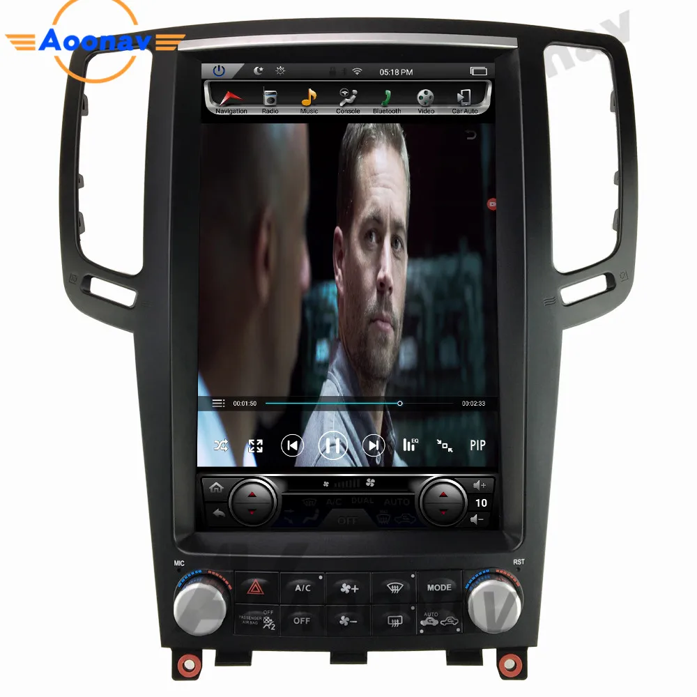 Автомобильный мультимедийный стереоплеер с вертикальным экраном IPS HD в стиле