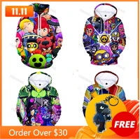 shooter kids hoodies leon shooting game 3d print hoodie sweatshirt boys girls harajuku cartoon thin jacket tops teen clothes