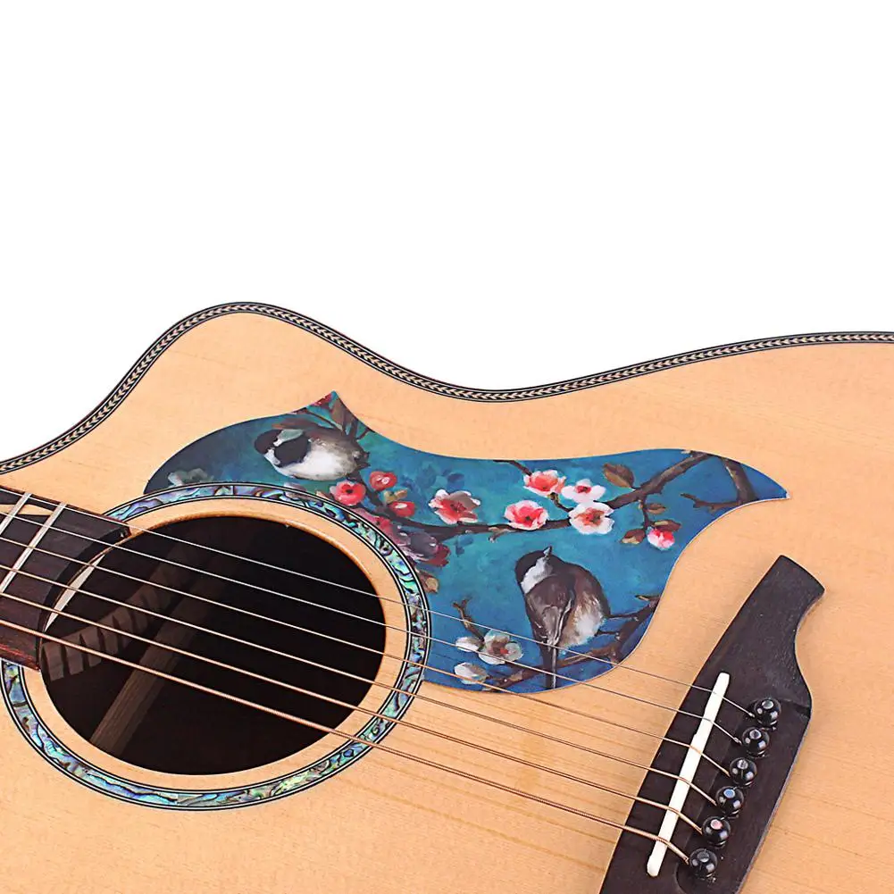 

Universal Folk Acoustic Guitar Pickguard Love Bird Pattern Pick Guard Sticker for 40-41inch Guitar