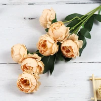 artificial flowers 7 head peonies nordic style soft plastic simulation wedding props exquisite decor hotel decoration home