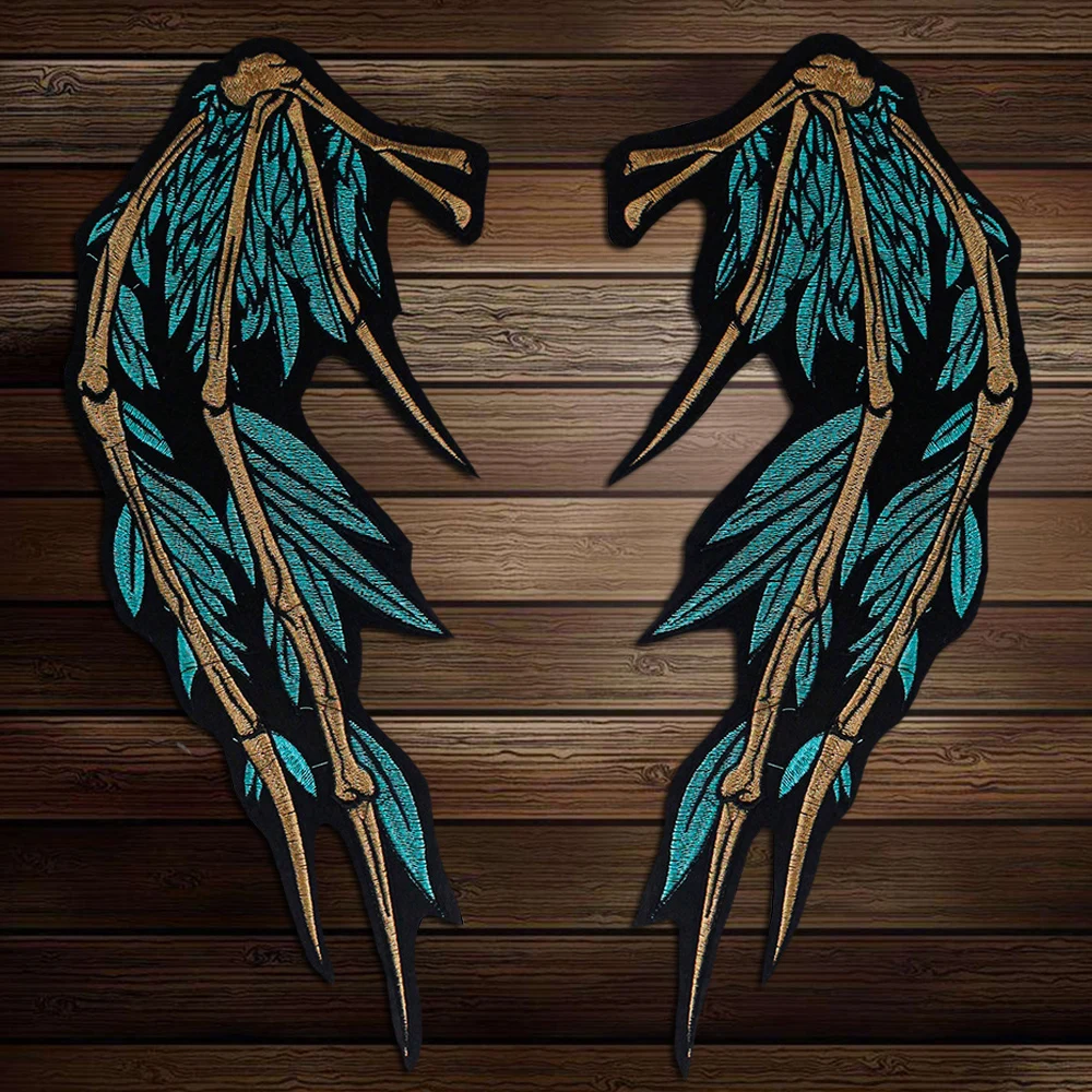 Вышитые большие крыла вышитые патчи для одежды Аппликации железа на