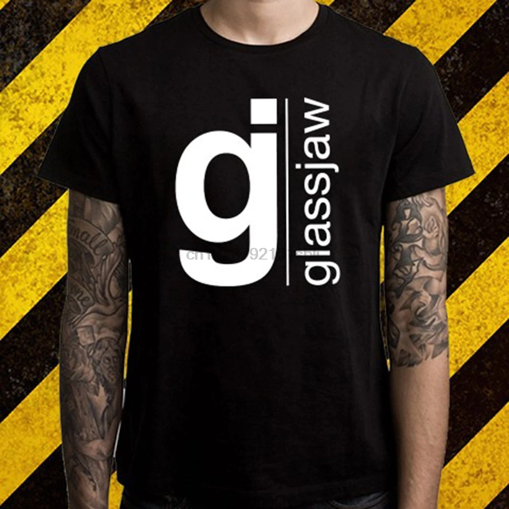 Новинка Мужская черная футболка с логотипом американского рок группы Glassjaw