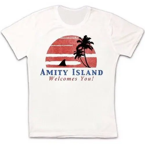 

Amity Island Wellcomes U Kaken Retro Hipster T-shirt