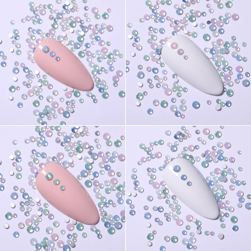 1g 3D ногтей опал стразы Многоразмерные х Смешанные блестящие Шпильки Красочные