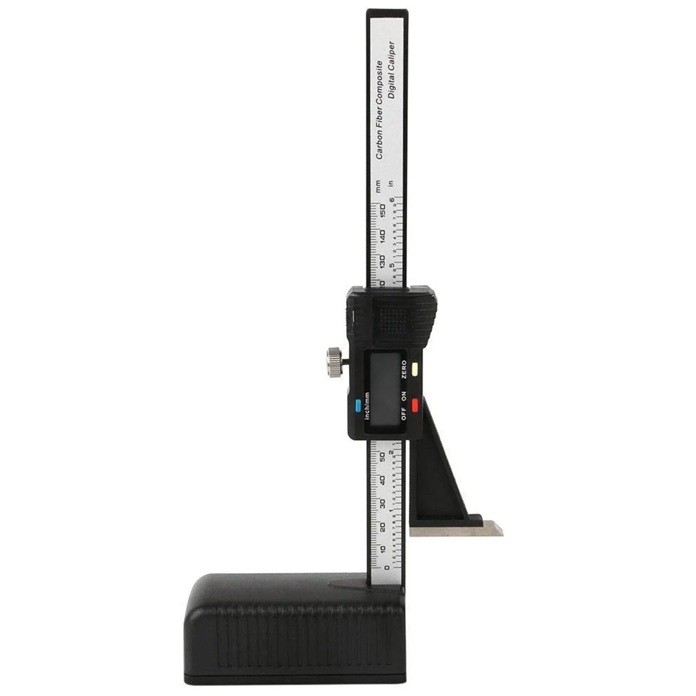 

0-150mm/6" Measurement Tools Light Weight Digital Display Woodworking Caliper Mini Magnetic Plastic Home Durable Height Gauge