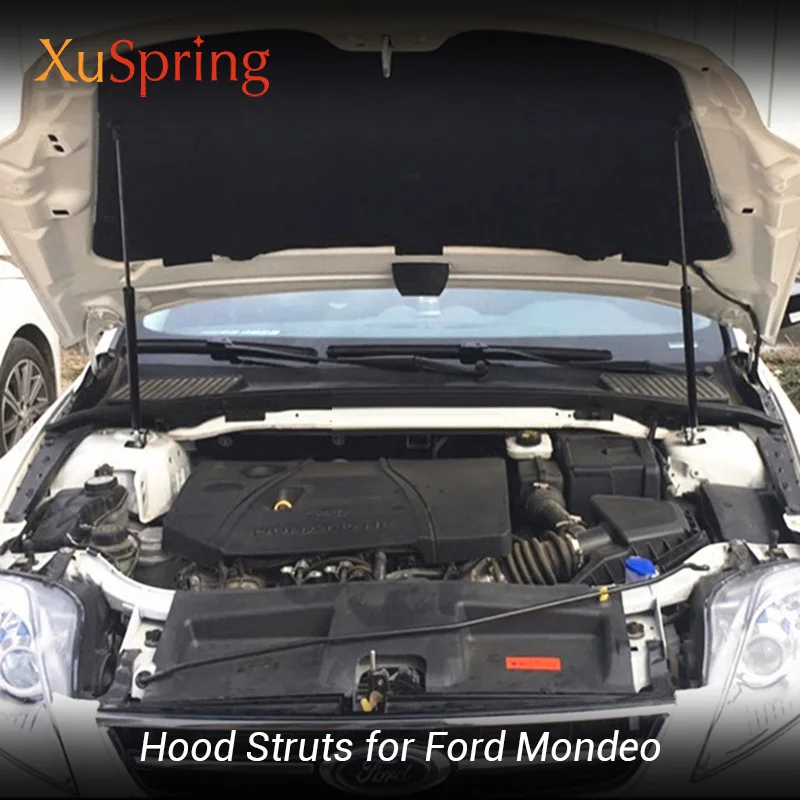 Для 2006- ford mondeo mk4 mk5 автомобильный чехол для капота стойки штанги подъемная поддержка пружинный кронштейн гидравлический стержень аксессуары для стайлинга автомобилей