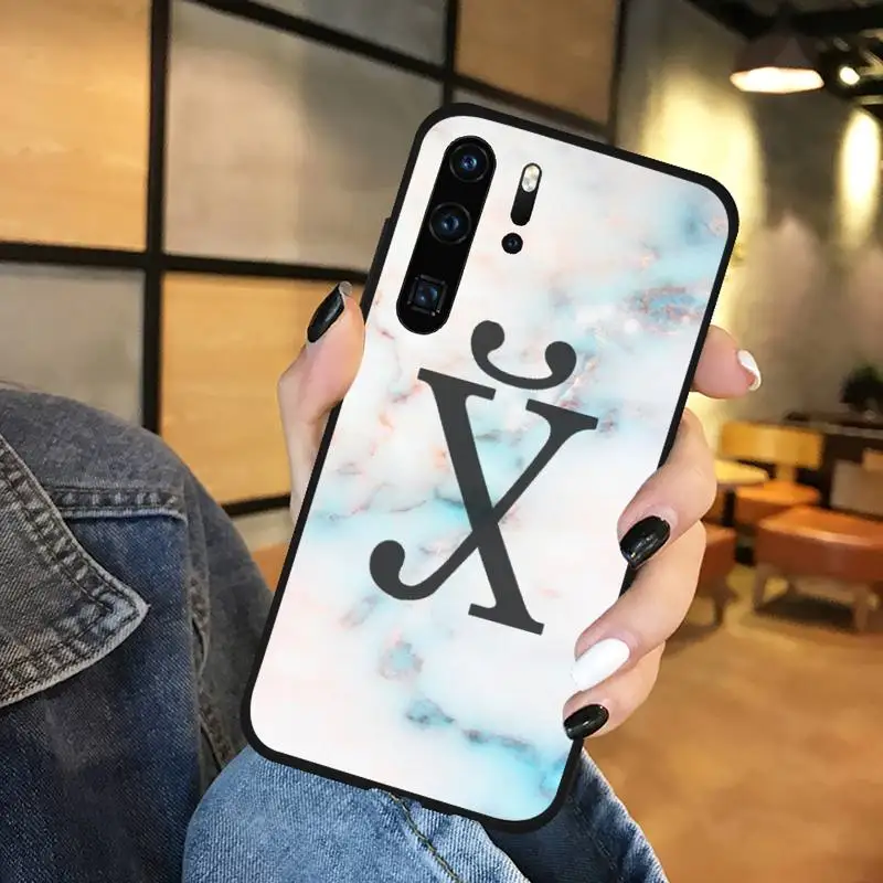 

Pink marble Russian text Phone Cases Funda For Huawei P9 P10 P20 P30 Lite 2016 2017 2019 plus pro P smart