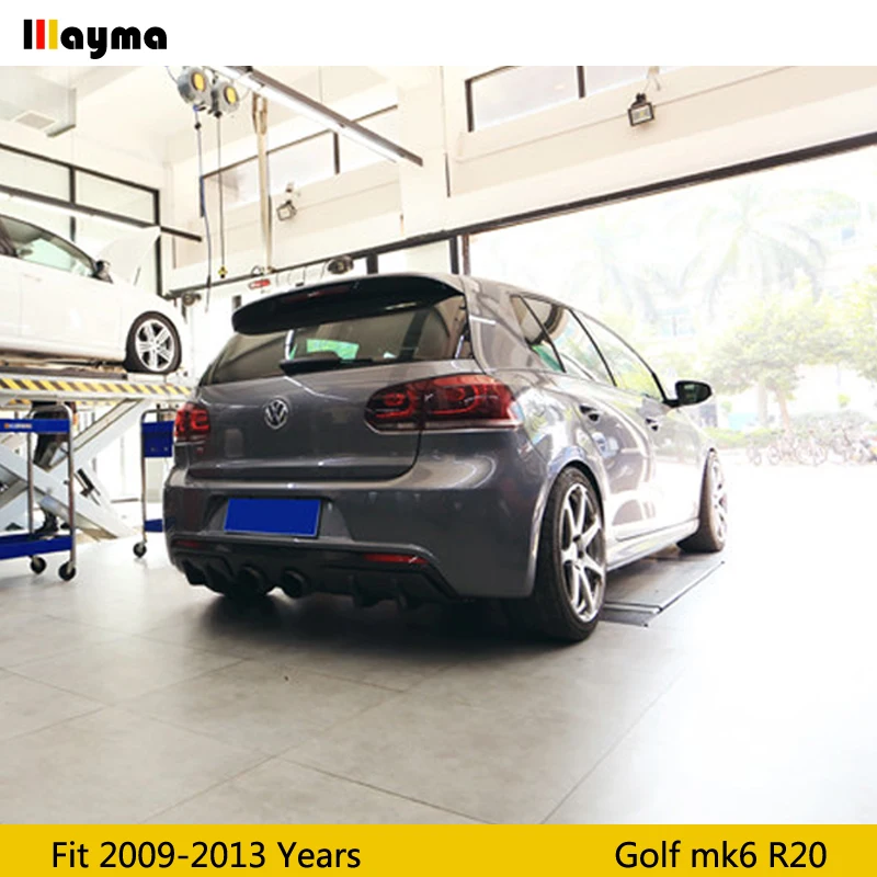 Праймер для заднего бампера Golf 6 FRP сплиттер фартуки комплект кузова Volkswagen VW MK6 R20