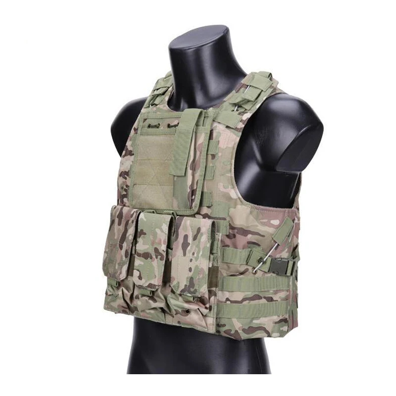 

Multi-pocket Airsoft Tactical Vest Molle Combat Plate Carrier Tactical Vest CS Outdoor Clothing Hunting Vest Military Equipment