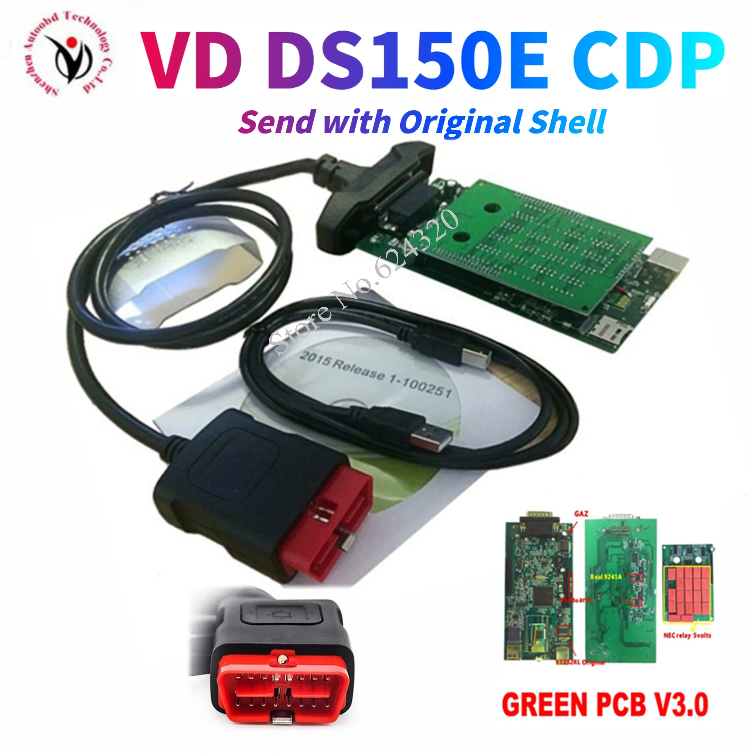 Новинка 2021 диагностический инструмент VCI VD DS150E cdp vd tcs pro с bluetooth 2016R0 kegen для delicht obd2