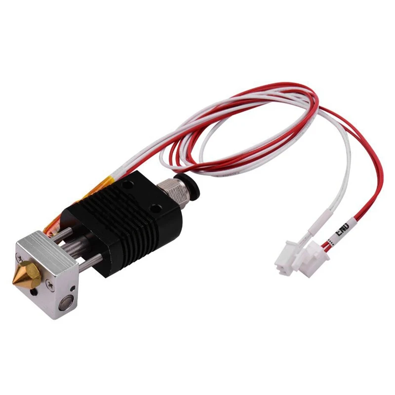 

3D принтер полностью металлический Hotend экструдер набор Горячий Конец набор с 0,4 мм соплом 100K Термистор теплоотвода провода 24V для ET4/ET4 Pro