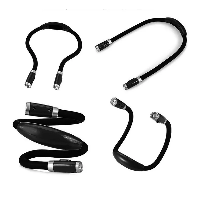 Мини лампа для чтения гибкая Handsfree светодиодный светильник шеи новинка ночник