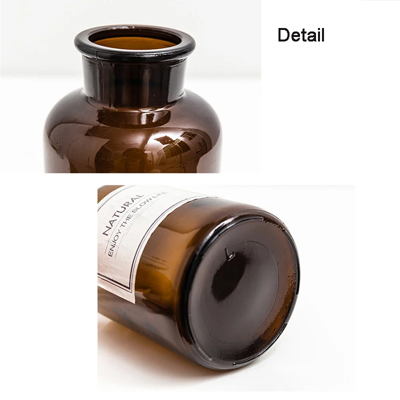 Скандинавские Инс креативные прозрачные коричневые травяные бутылки