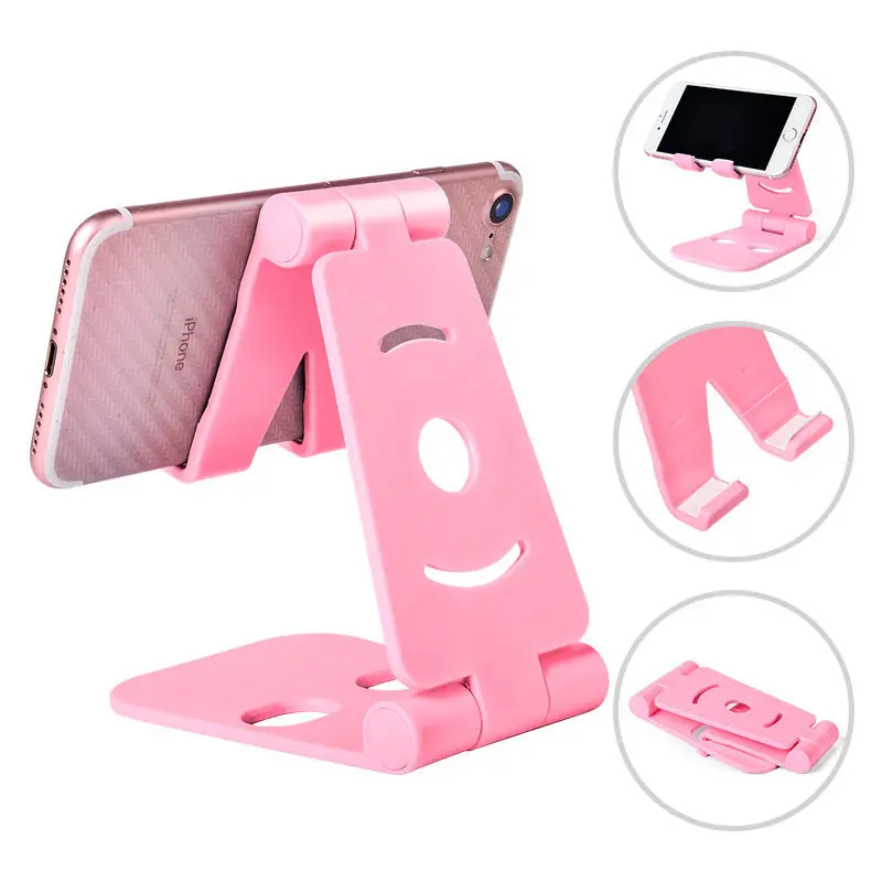 

NEW Universal Adjustable Mobile Phone Holder for iPhone Huawei Xiaomi Plastic Phone Stand Desk Tablet Folding Stand Desktop