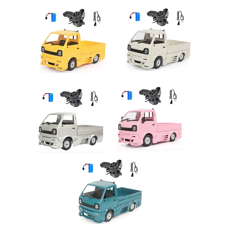 

for WPL D12 1/10 2WD RC Car Simulation Drift Truck Climbing Car LED Light On-Road RC Car Toys for Boys Kids Gifts