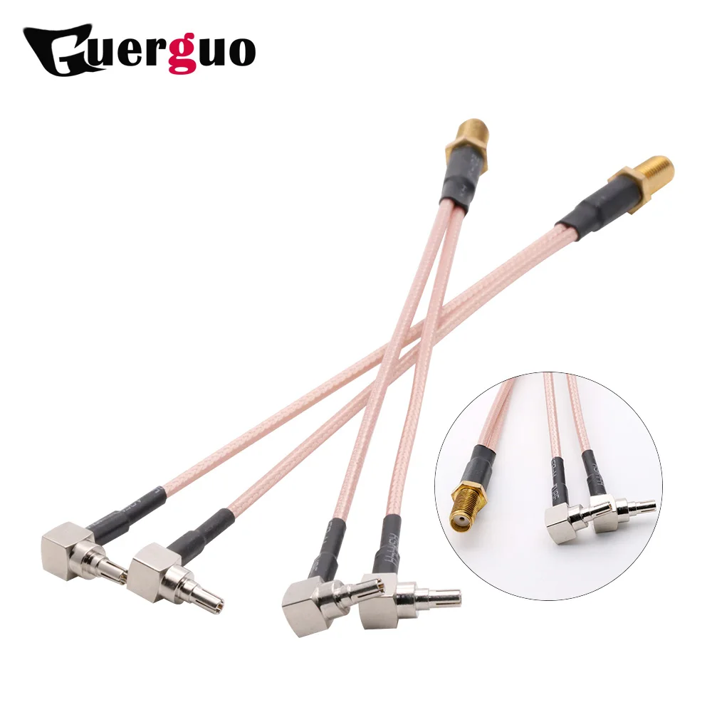 Сплиттер-соединитель Женский SMA в 2xCRC9 10 шт. соединитель Y-типа RG316 ОТРЕЗОК кабеля 15