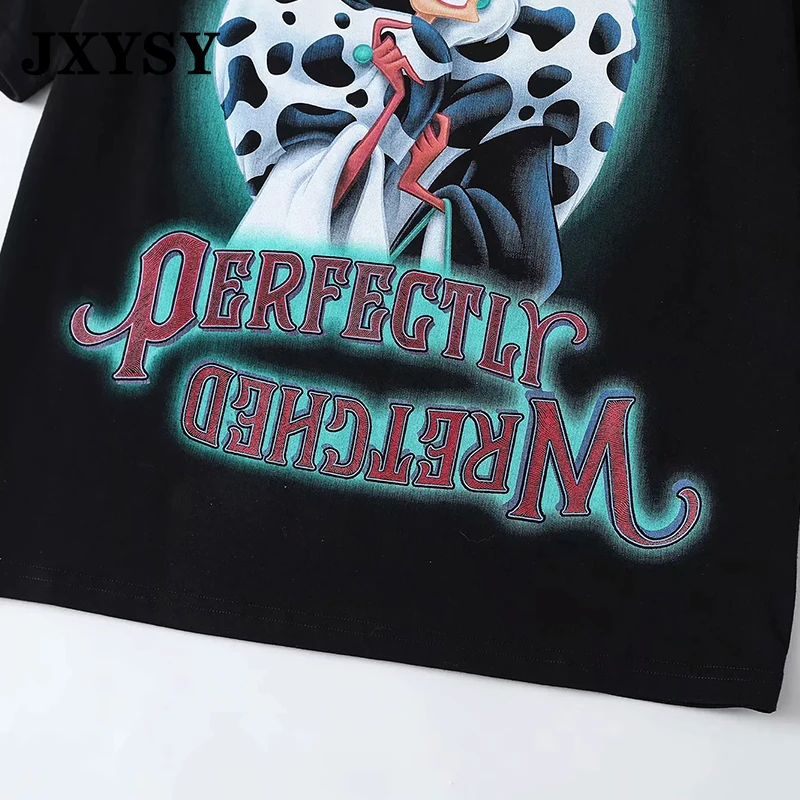 JXYSY Англия high street Девушки Печать Лоскутная хлопковая летняя футболка Женская