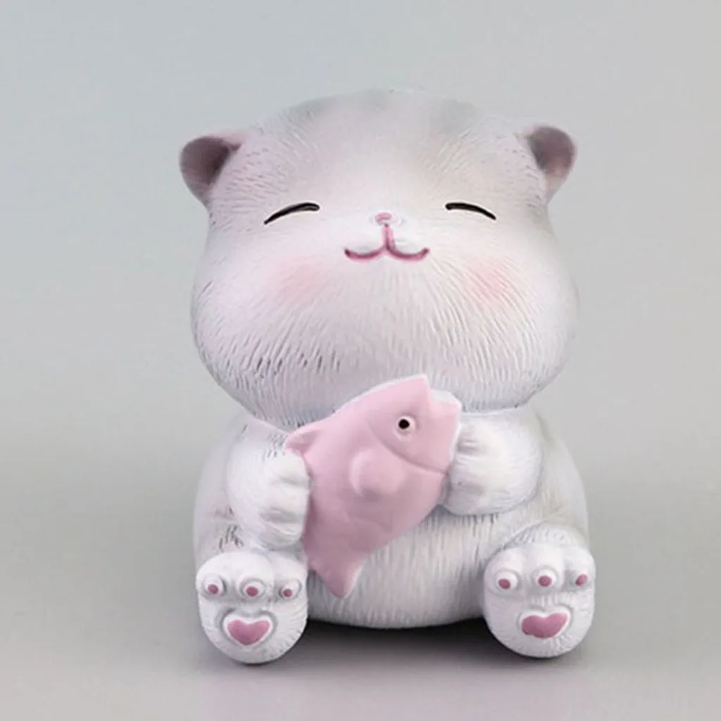 

4pcs/Set Cat Furnishings Lovely Decorative Ornament For Desktop Office