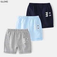 olome summer cotton solid childrens short pants relaxed baby boys sweatshorts unisex casual kids trousers enfant shorts