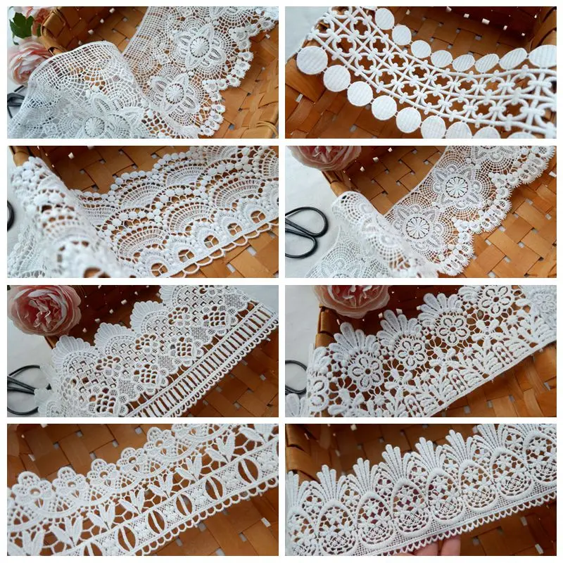 

Вышитое платье белого цвета, лоскутное шитье, кружево, 3 ярда, 100% хлопок, вышивка, широкая кружевная отделка